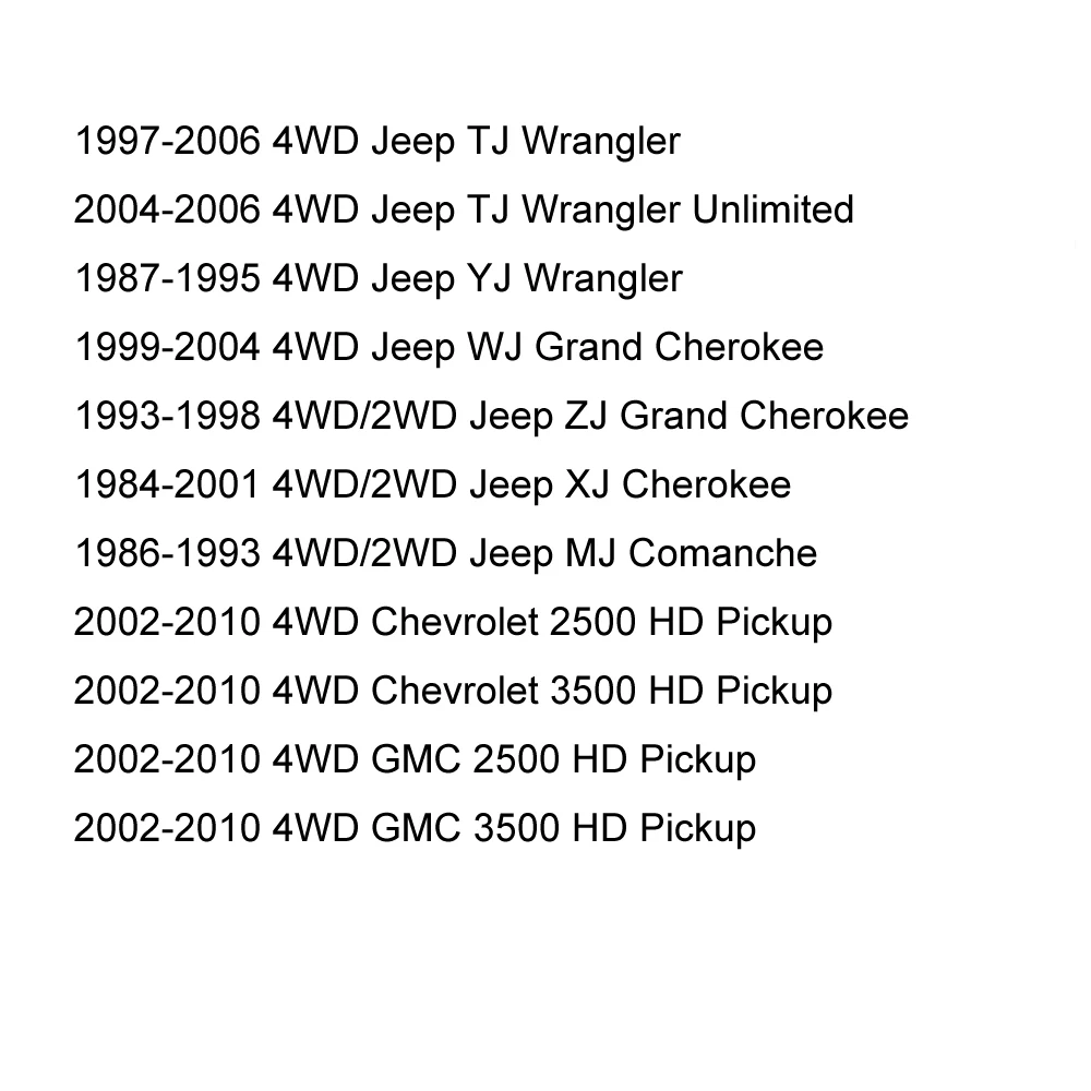 Стабилизатор рулевого управления для Jeep TJ YJ WJ ZJ XJ MJ Chevrolet 2500HD 3500HD GMC Pickup 852088001 -