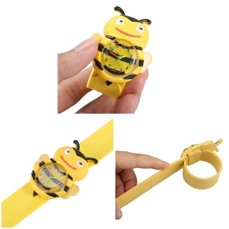 

Children Digital Watch Cute Cartoon Bee Kids Casual Watches Wristwatch Gift