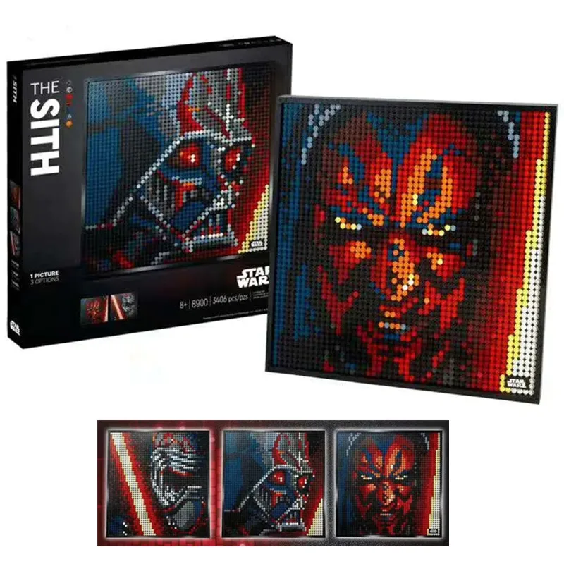

Disney Stars Sith Space Wars Avenger Irons Heroes Avatar Pixel Art Decorative Mosaic Painting Building Block Brick Gift Kid Toys