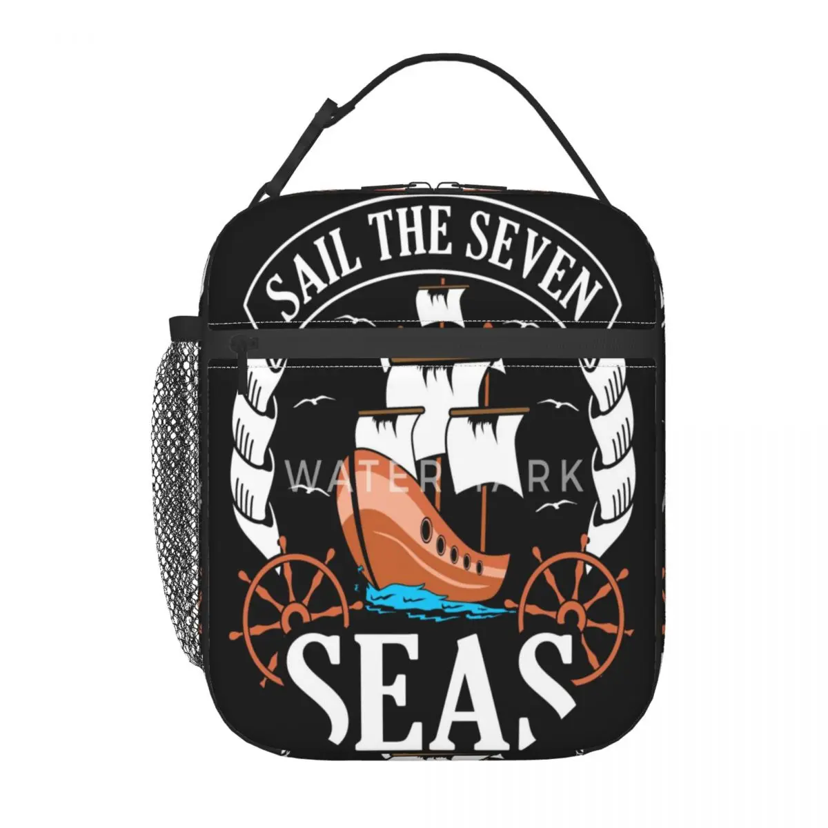 

Sailing Insulated Lunch Bag Holiday Portable Daily Birthday Gift Customizable