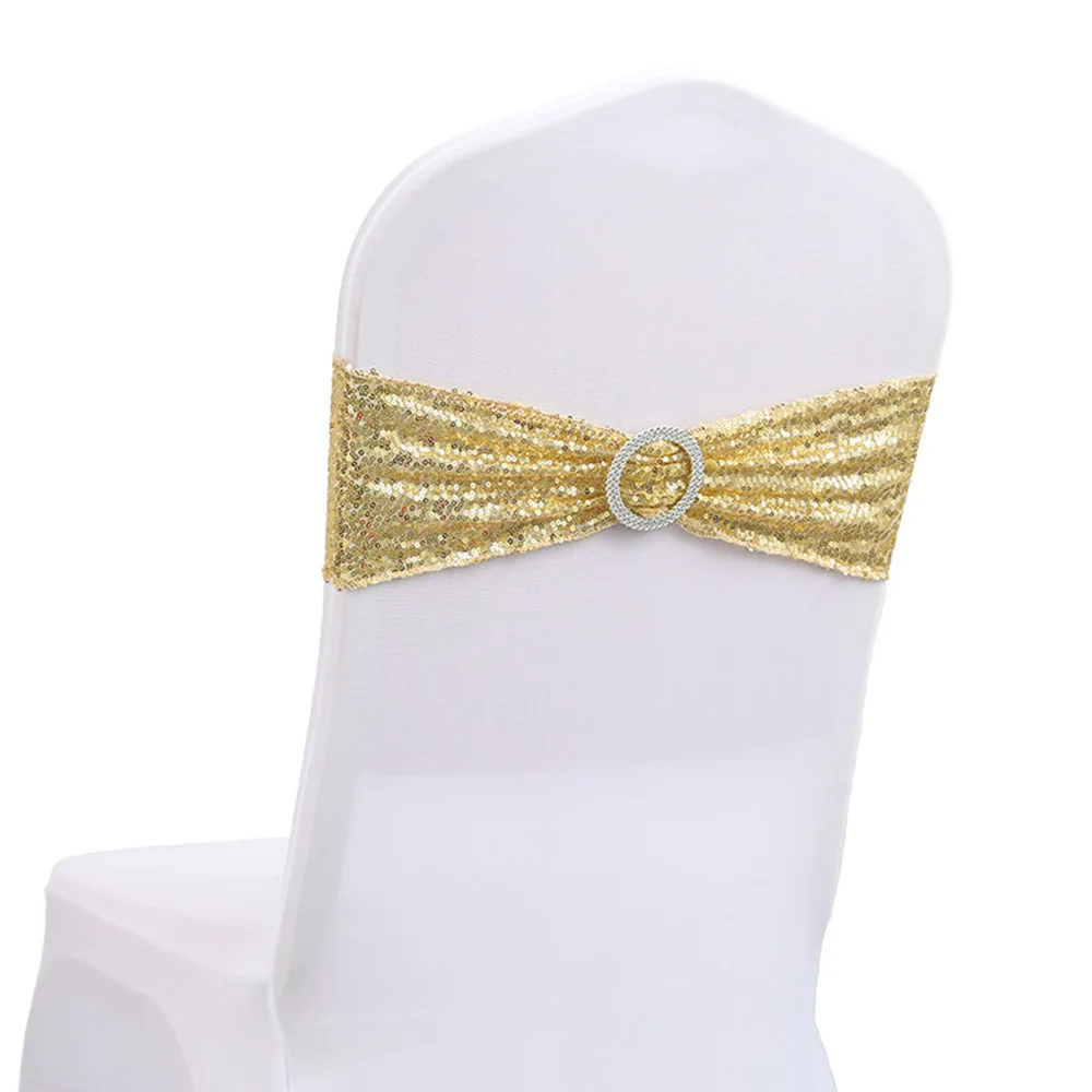 

10pcs Spandex Stretch Chair Sash Chair Cover Decor For Wedding Party Banquet Dinner Banquet Chair Sash Wedding Decorations