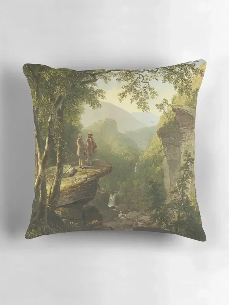 Фото Asher Brown Durand - Kindred Spirits (1849) Декоративная подушка Подушки для дивана Чехлы для диванов Чехлы для диванов Подушки №3