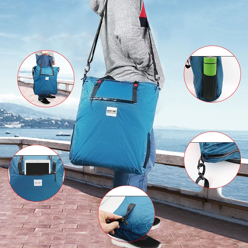 Складная Вместительная женская сумка для спортзала тренировочная дорожная