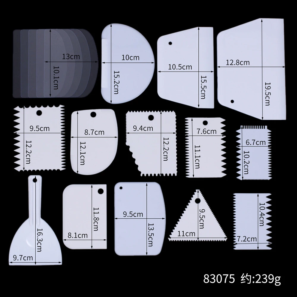 Скребок для крема торта 18 шт./компл. инструменты выпечки пластиковый нож теста