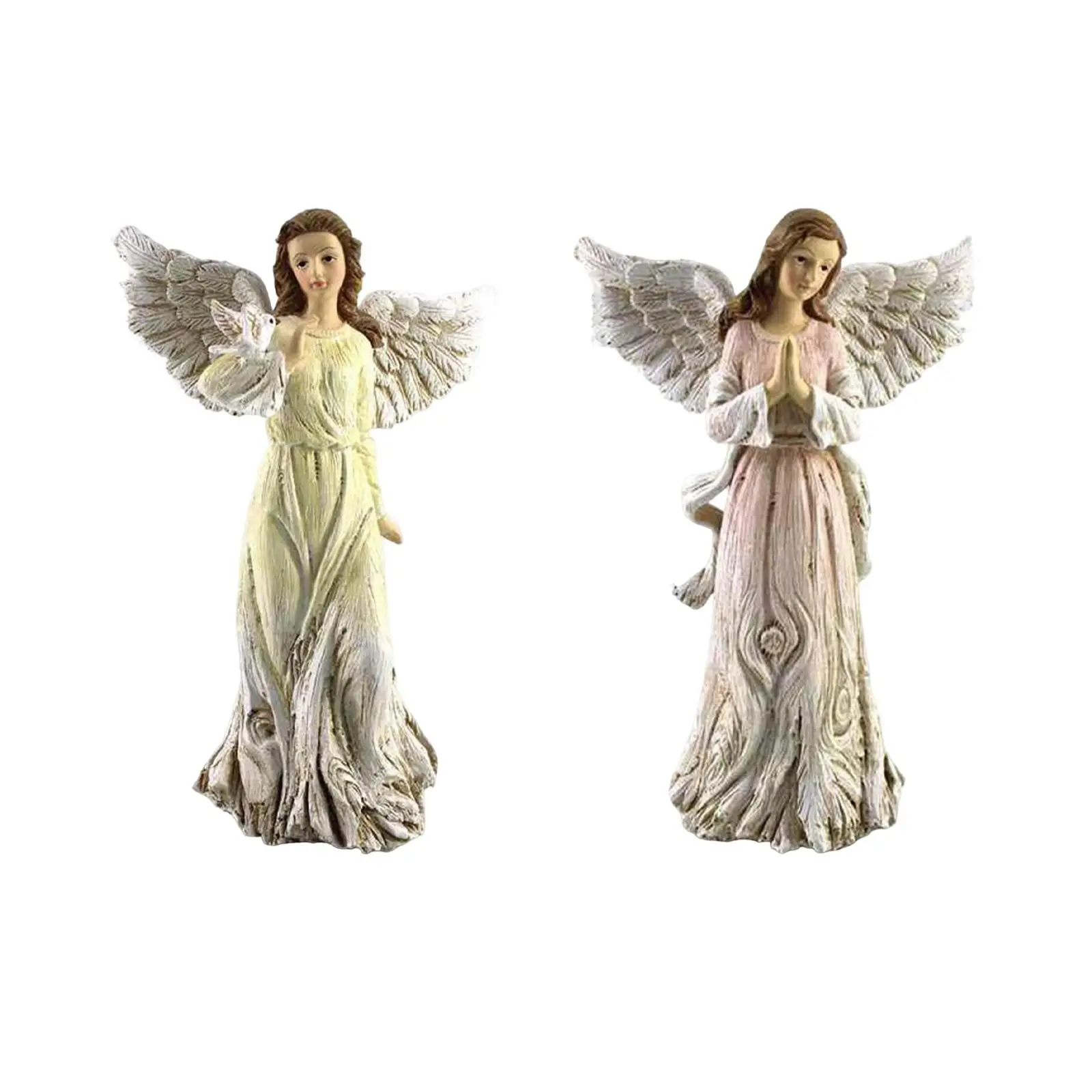

Angel Figurine Resin Modern Artistic Inspirational Gifts Nordic Exquisite Details Tabletop Ornaments Ornaments for Walkway Home