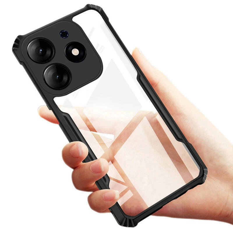 Чехол для Tecno Spark 10 Pro усиленный край противоударная подушка задняя крышка 10C Camon 20