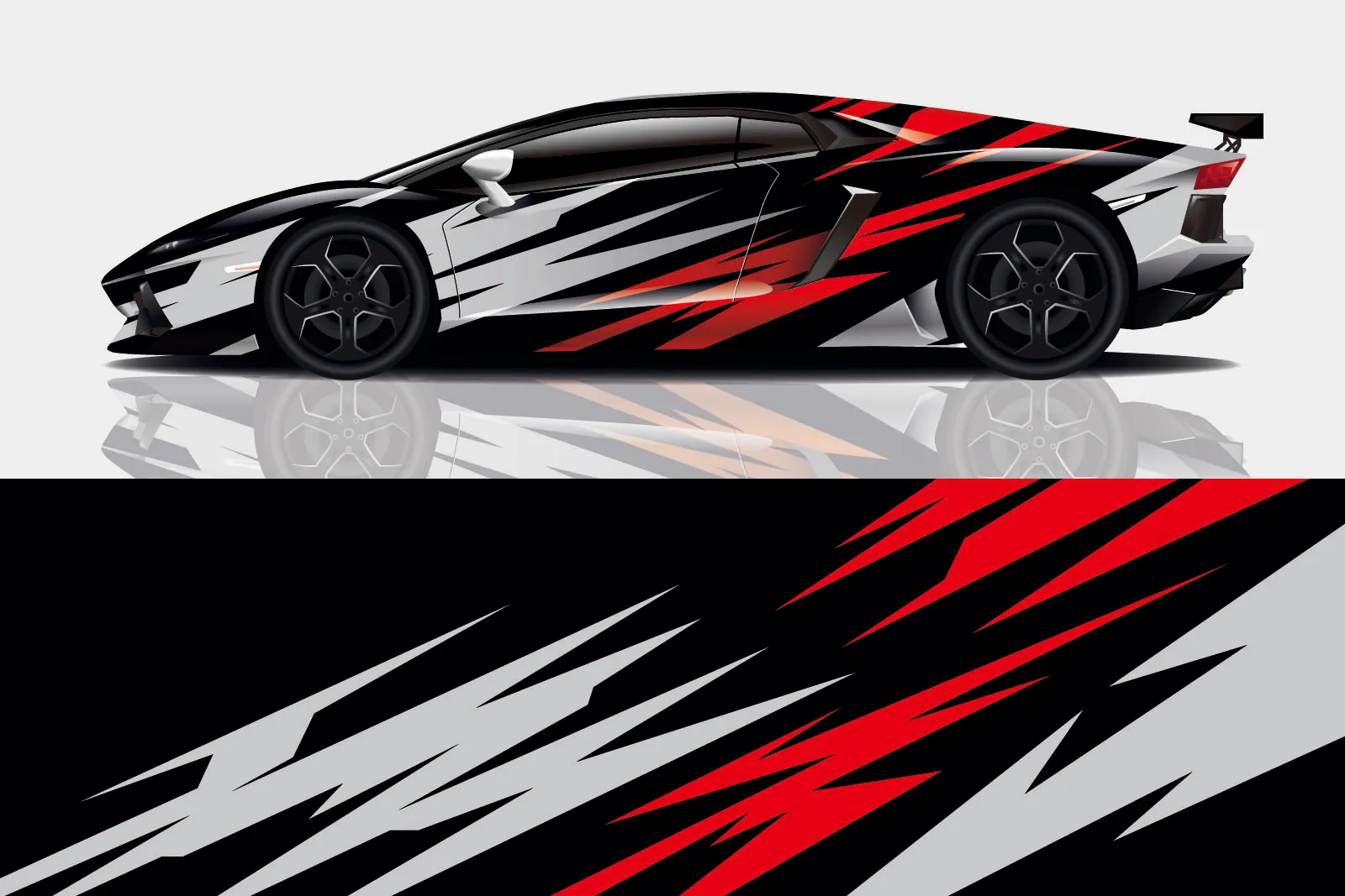 

Car Body Vinyl Colour Long Stripe Graphics Film Racing Sport Door Styling Skirt Stickers for Any Car Size Car Body Accessories