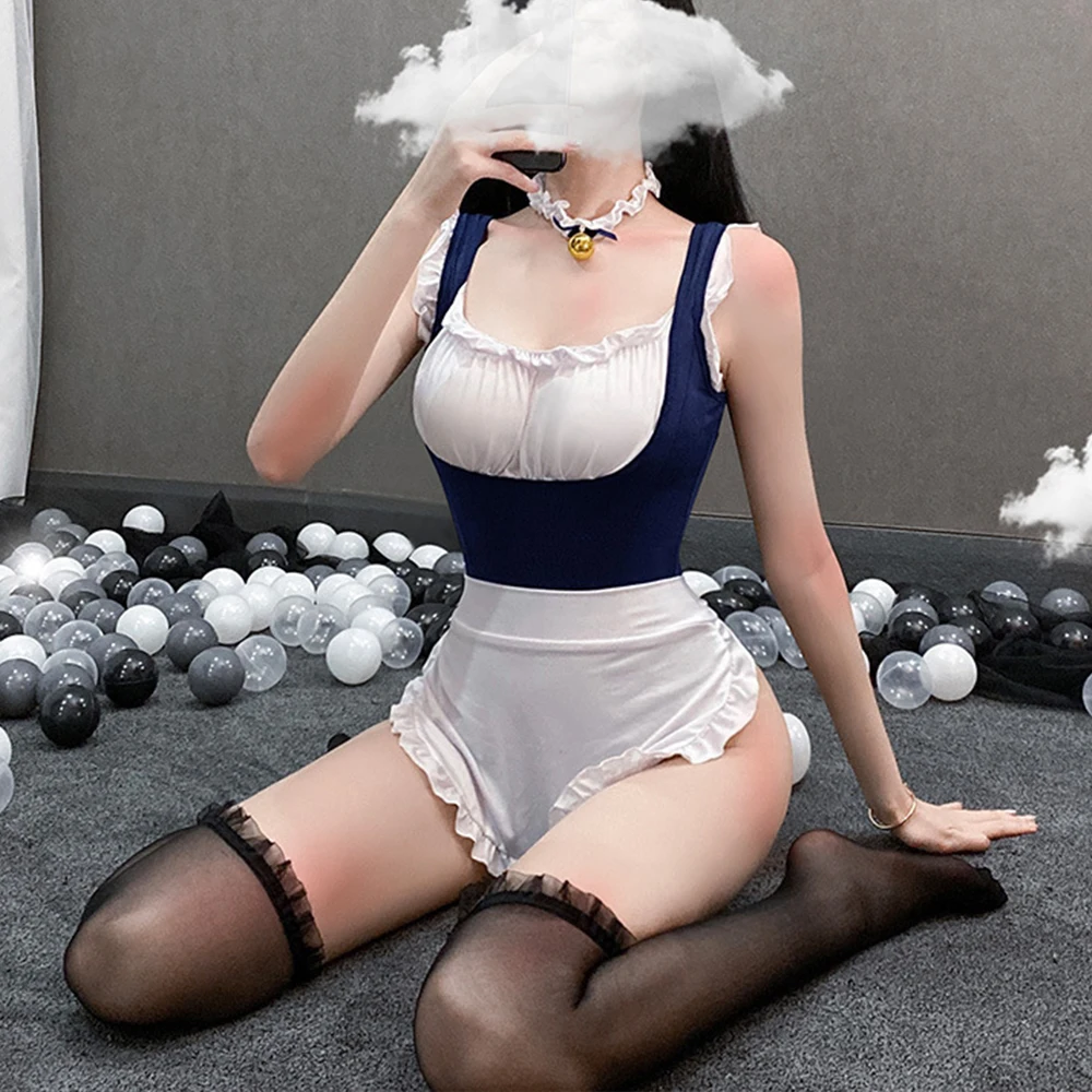 

Hot Sale Cosplay Sexy Maid Dress Costumes Perspective Lingerie Classical Erotic Lace Outfit SM Porno Suit Women Underwear