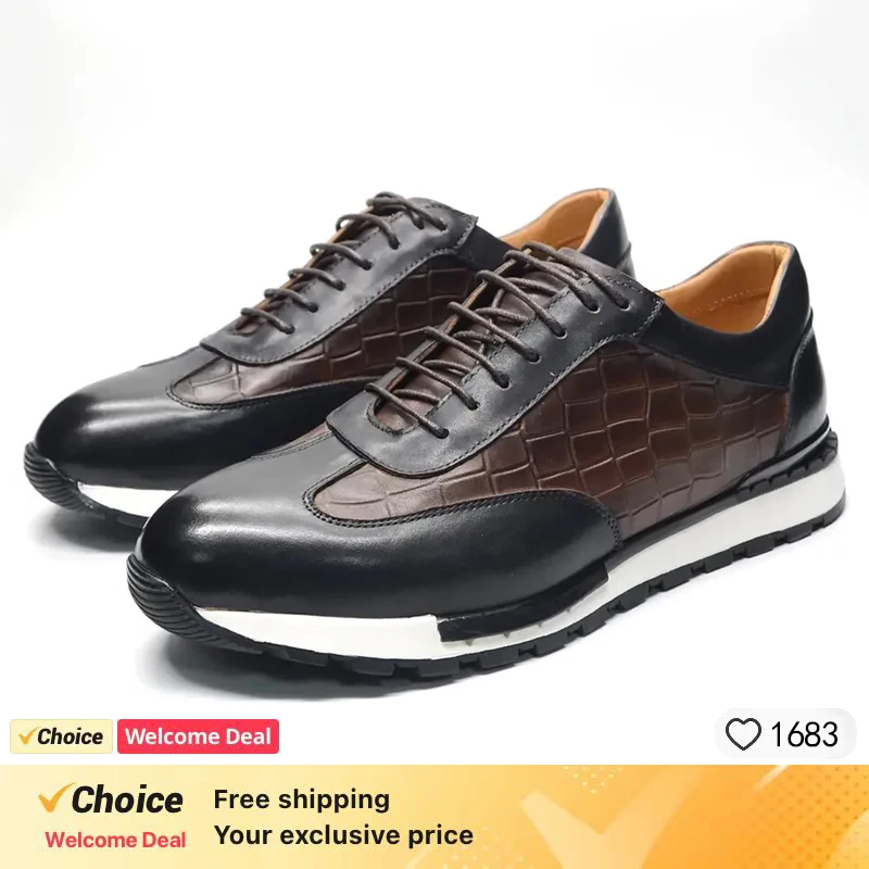 Роскошные деловые повседневные мужские оксфорды из натуральной яловой кожи