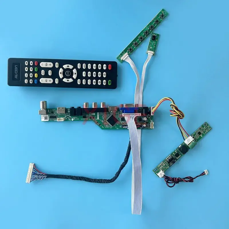 

Driver Board Fit M215HCA M215HCJ M215HJJ M215HNE LCD Screen TV Analog Signal 21.5" 30-Pin LVDS Kit DIY 1920*1080 USB+AV+HDMI+VGA