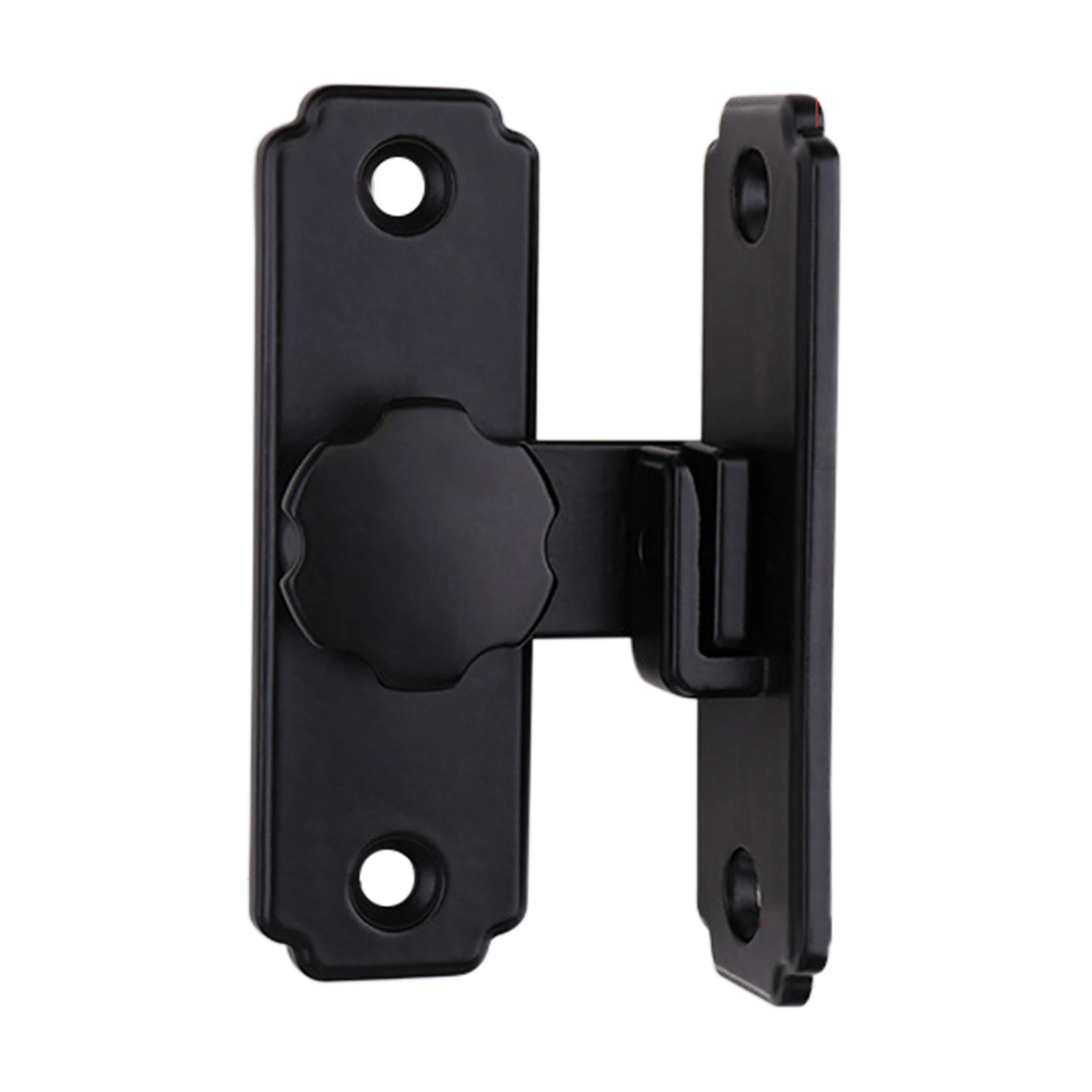 

Right Angle Latch Stainless Steel Barn Door Lock Hardware Easy Install Hasp Black 90 180 Degree Buckle Sliding Gate Durable