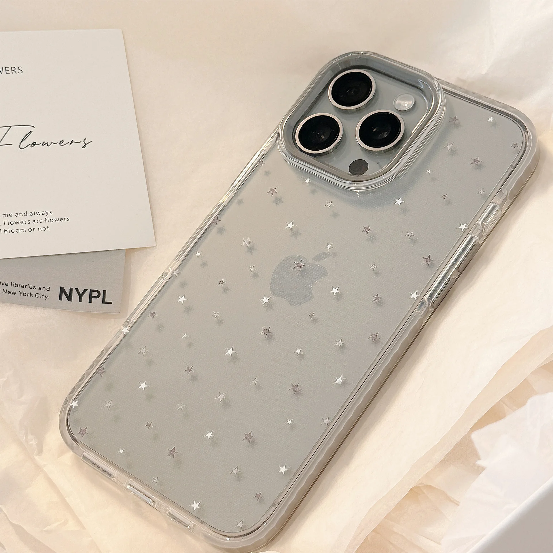 Фото Серый чехол для телефона Star iPhone 15 Apple 16 Pro Max, подходящий для 14 персонала, 13, прозрачность и 17 мягких чехлов №2