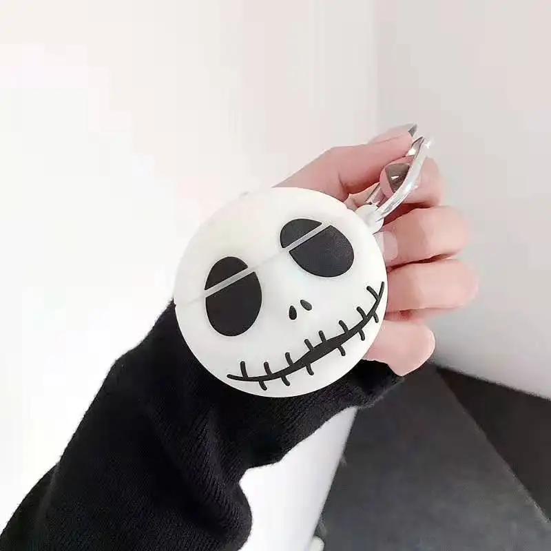 

Cartoon Skull Luminous Apple AirPods 1 2 3 Pro Case Cover IPhone Bluetooth Earbuds Accessories Airpod Case Air Pods Case