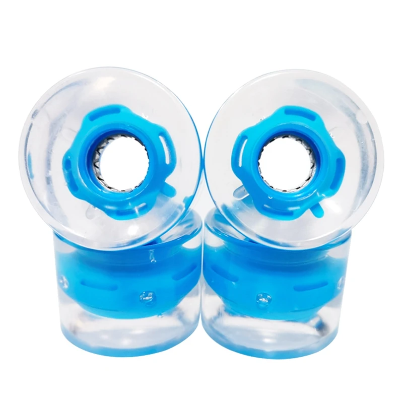 

4Pcs Skateboard Wheel 80A Penny Board Wheel PU Flashing Rollers for Longboard Skateboard