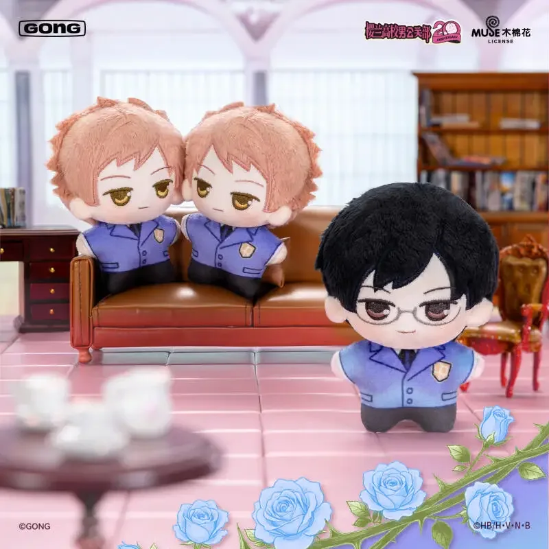 Фото POP MART GONG High School Host Club OURAN Beckoning Series: Плюшевые игрушки-сюрпризы в закрытой упаковке, милые фигурки-украшения для домашнего декора №5