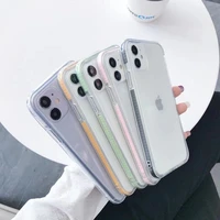 luxury candy transparent phone case for iphone 11 12 13 pro max xs x xr 7 8 6 6s plus se 2020 mini soft silicone cases cover