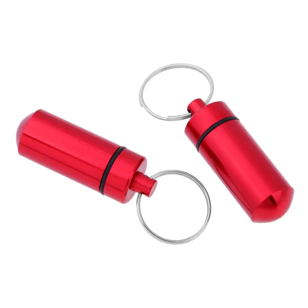 2-4 упаковки 2 шт. водонепроницаемый алюминиевый контейнер для таблеток