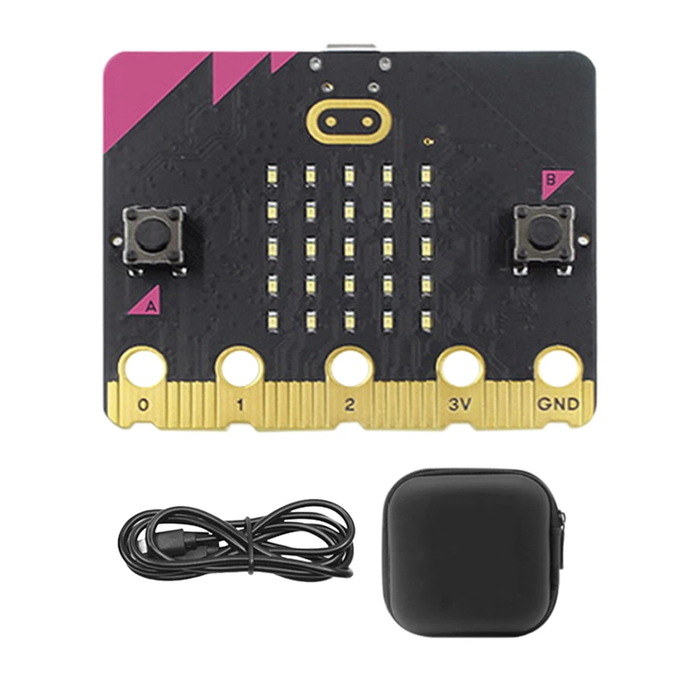 

BBC Micro: комплект Bit V2.2, сенсорный программируемый микрофон для динамика, макетная плата + USB-кабель + сумка для хранения «сделай сам»