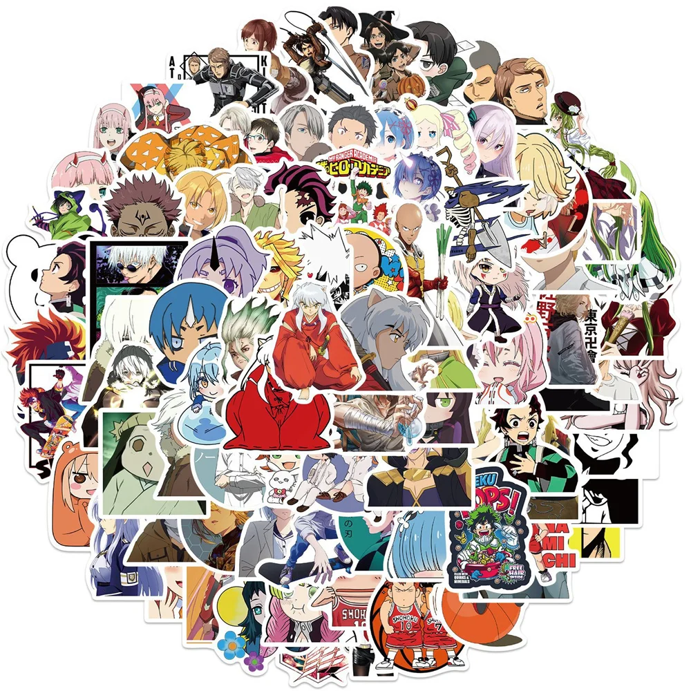 

10/30/50PCS Cartoon New Cartoon Mixed Graffiti Stickers Personalized Decoration Motorcycle Luggage Waterproof Stickers Wholesale