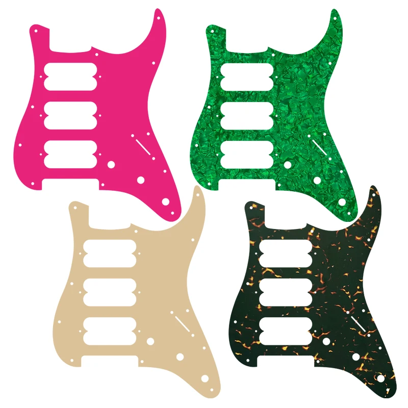 

For Fender HHH Humbucker Strat Guitar PICKGUARD Strat 11 Holes P-90 Route Pickguard For Fender American &Mexican Standard Strat
