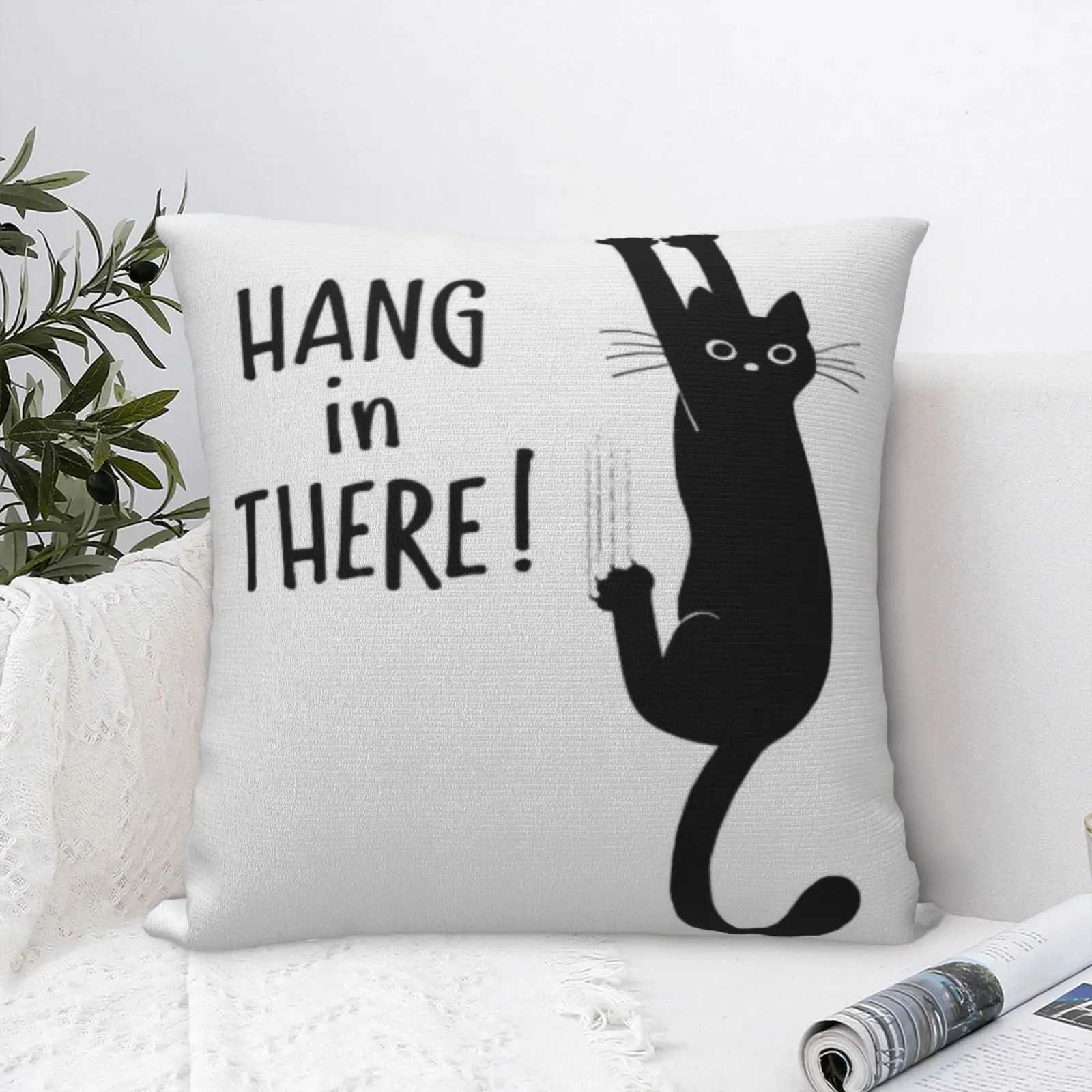 Черная кошка на 8 подушек чехол винтажная диванная подушка современные