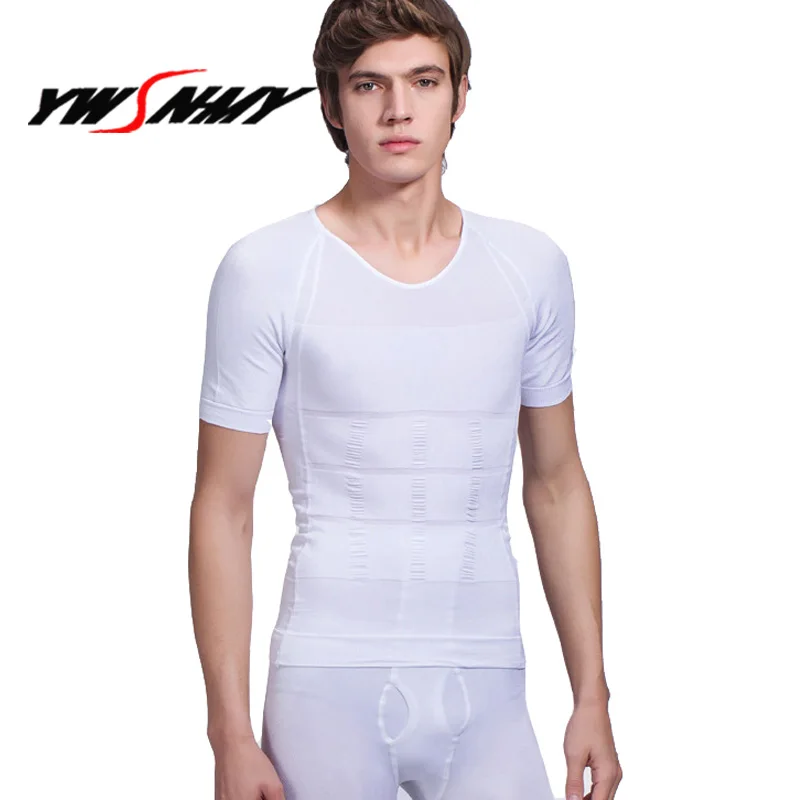 

Мужская корректирующая майка для похудения, корсет для подтяжки талии, рубашка с поясом сжигания жира, Корректирующее нижнее белье