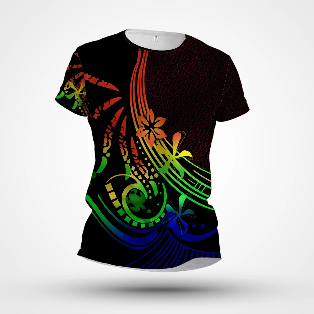 

2023 Summer New Men's Short Sleeve 3D Digital Printing Retro Casual Personalized Loose and Comfortable Top Round Neck