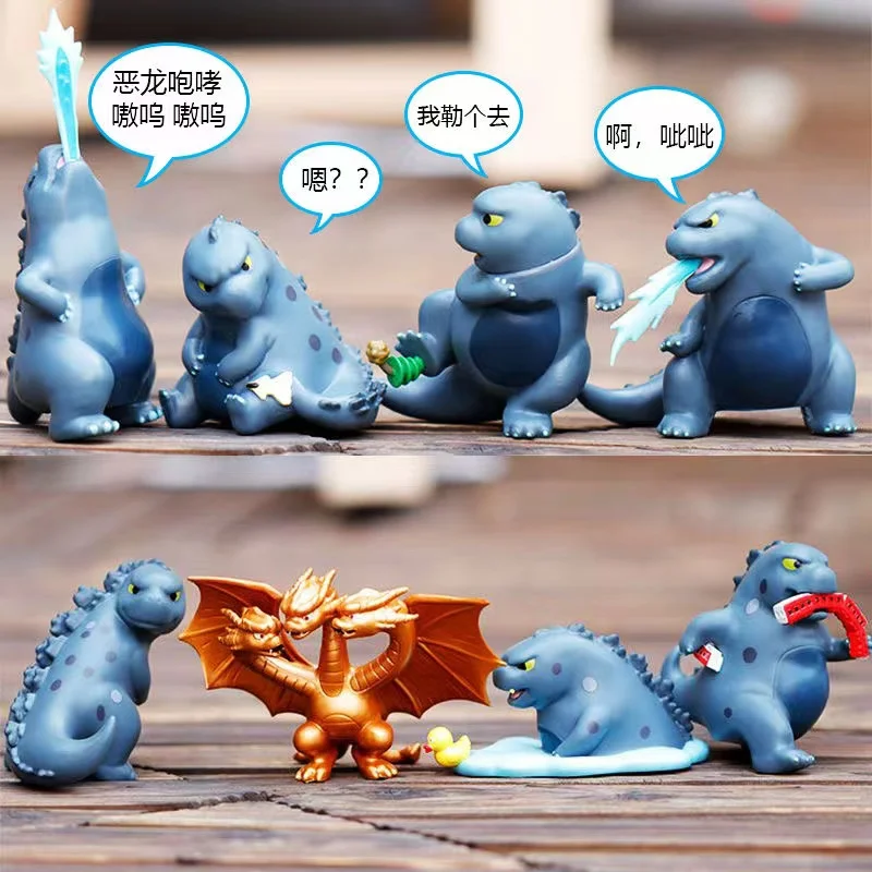 12 шт. Q-version Godzilla King Ghidorah коллекционные игрушки хобби аниме экшн-фигурки модели куклы игрушки для детей подарок на день рождения (art.: 3920c60f86297) - 3920c60f86297