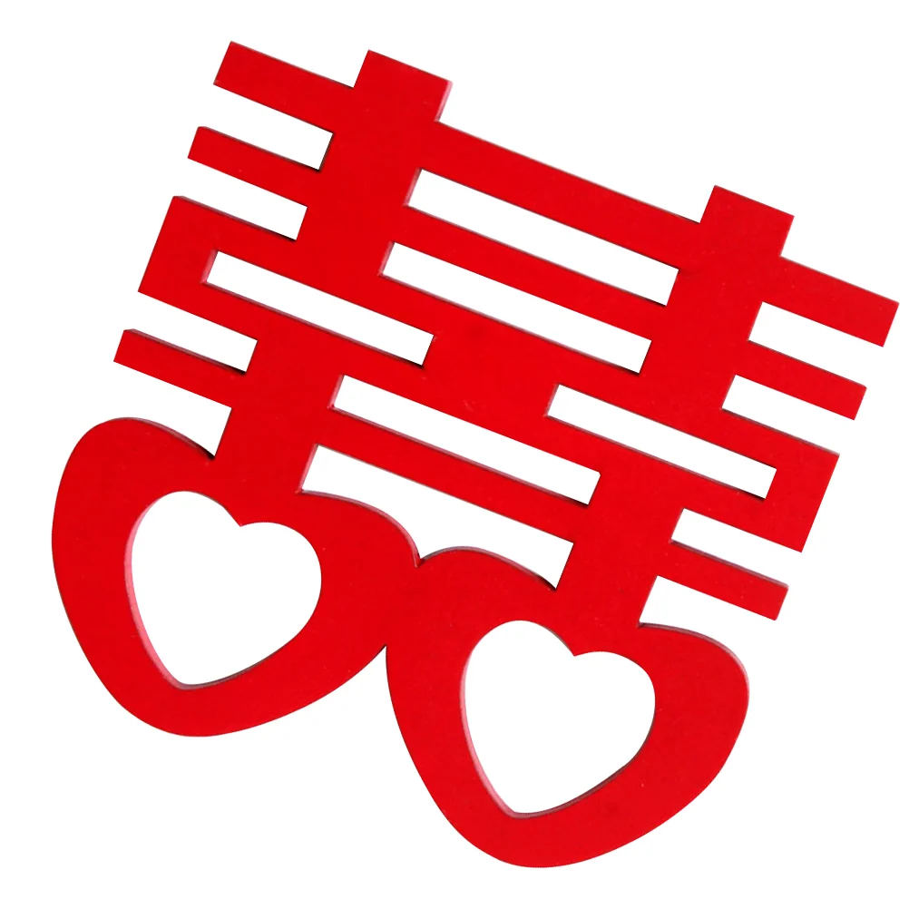 Магнит на холодильник красный праздничный двойной персонаж Xi легкое украшение