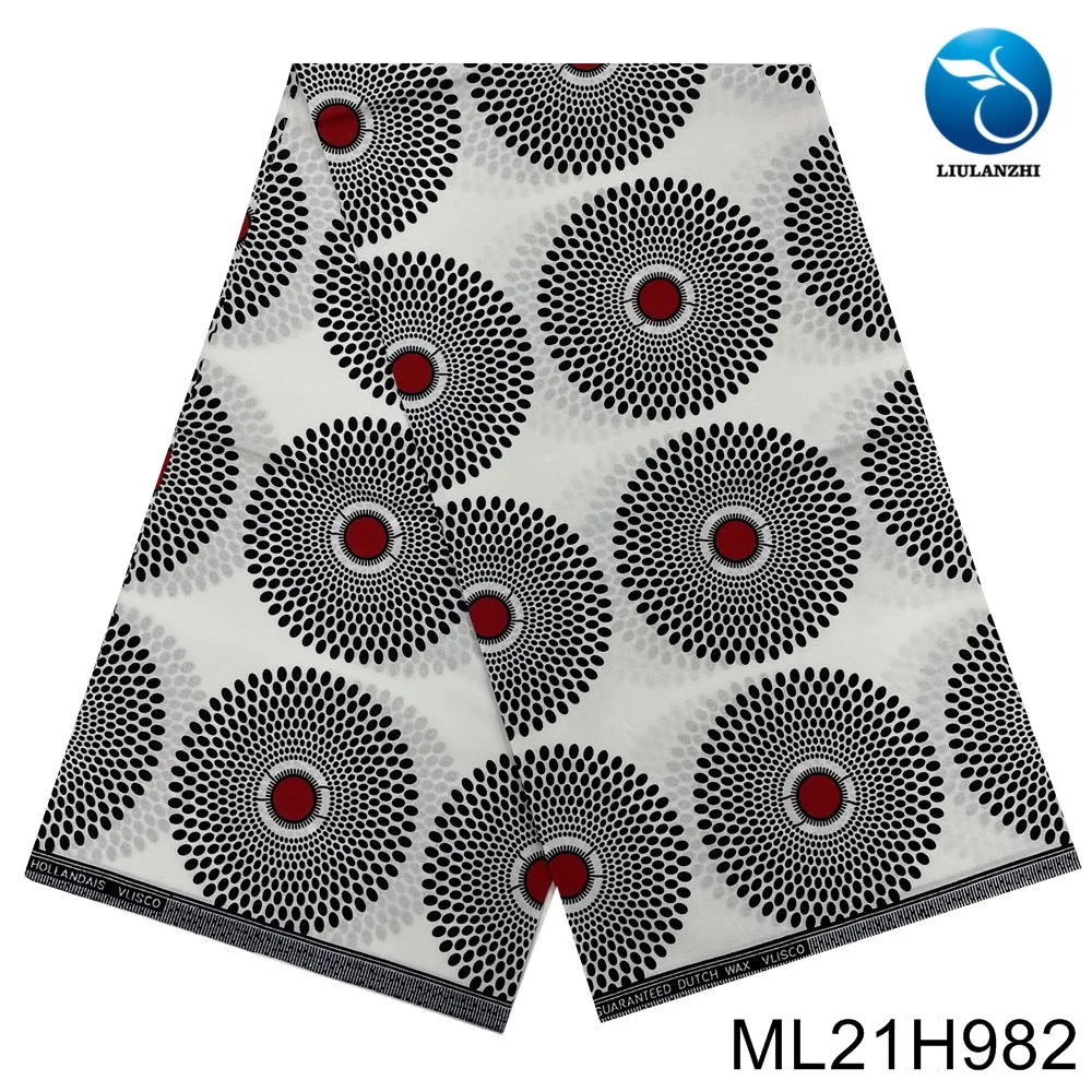 

2023 Elegant and Refined Different Style Nigerian Real 100% Cotton Dutch Batik Printed Wax with African Fabric ML21H1002