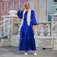 2022 spring arabian women puff sleeve dress dubai elegant long dress ramadan robe vestidos %c3%a1rabes dubai y turcos lsm07