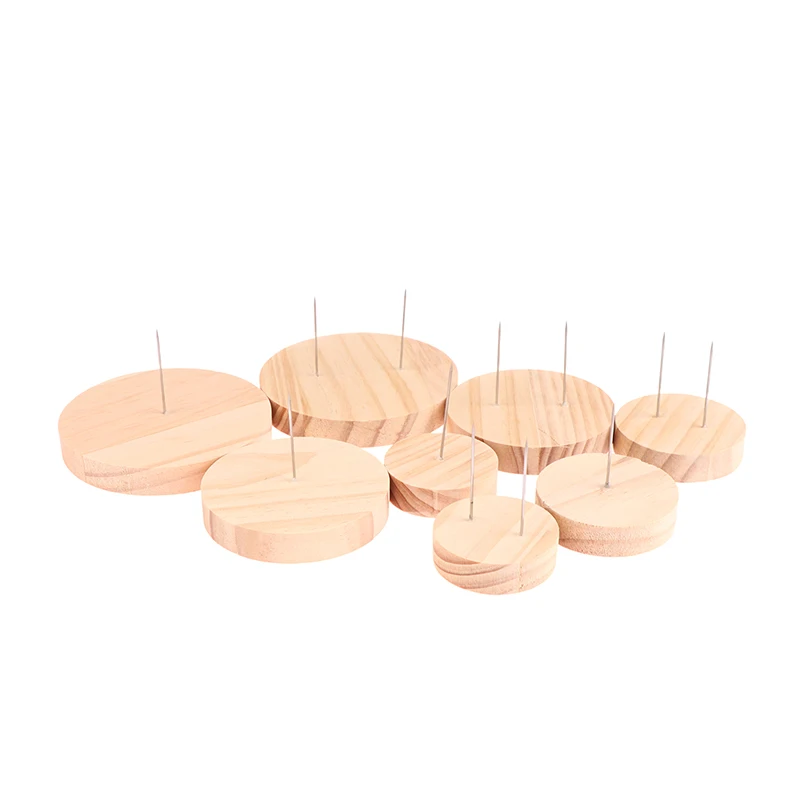 

Новинка 5 см, 6 см, 8 см, 10 см, подставка-держатель, подставка для вязания крючком, подставка для хранения, деревянная подставка с фигурками животных, подставка для экшн-игр