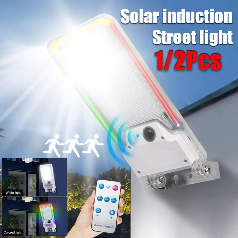 1/2 шт. настенные фонари с солнечной батареей