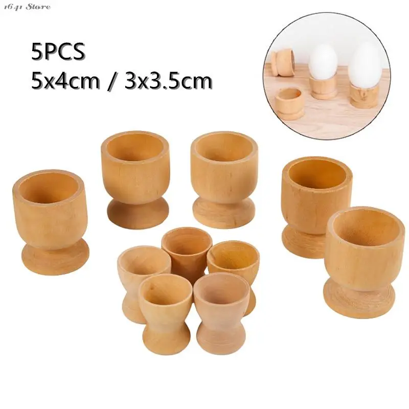

NEW 5Pcs 3cm/ 4cm Wooden Egg Storage Box Refrigerator Storage Box Fresh Keeping Box Household Eggs Holder Food Storage Kitchen