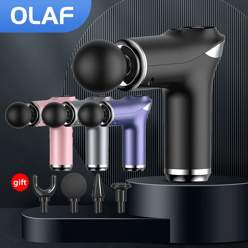 Olaf High Speed Mini Massage Gun Deep Tissue Percussion Muscle Mini Massager Fascial Gun For Pain Relief Body Massage