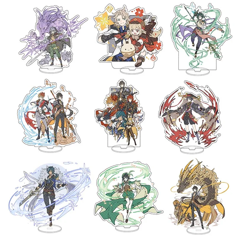 

Genshin Impact аниме творческий разбавитель Xiao Hutao Kaeya Klee Albedo Kazuha Ayato бритва Chongyun Ningguang Xinyan ПВХ стенд модель