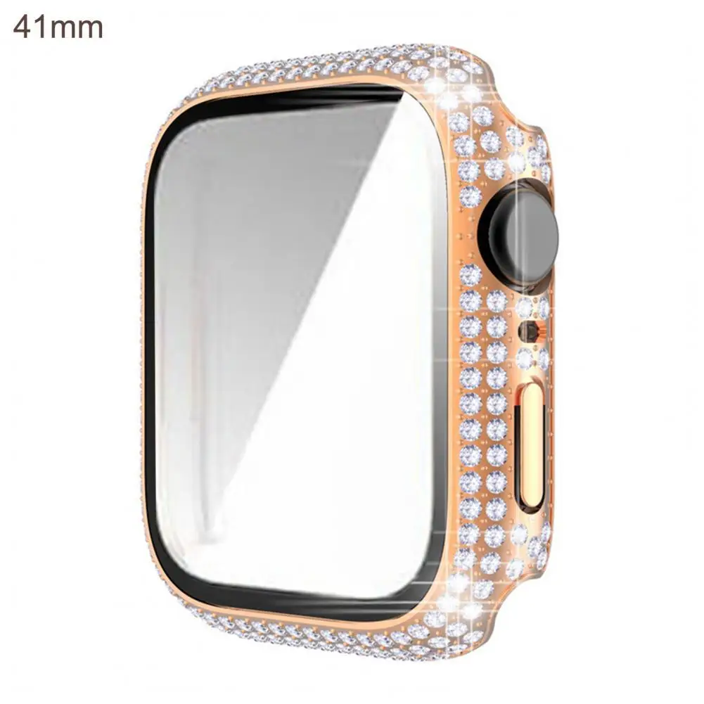 

Watch Protective Cover Practical Smart Watch Cover with Tempered Glass Precise Shockproof Watch Protective Shell