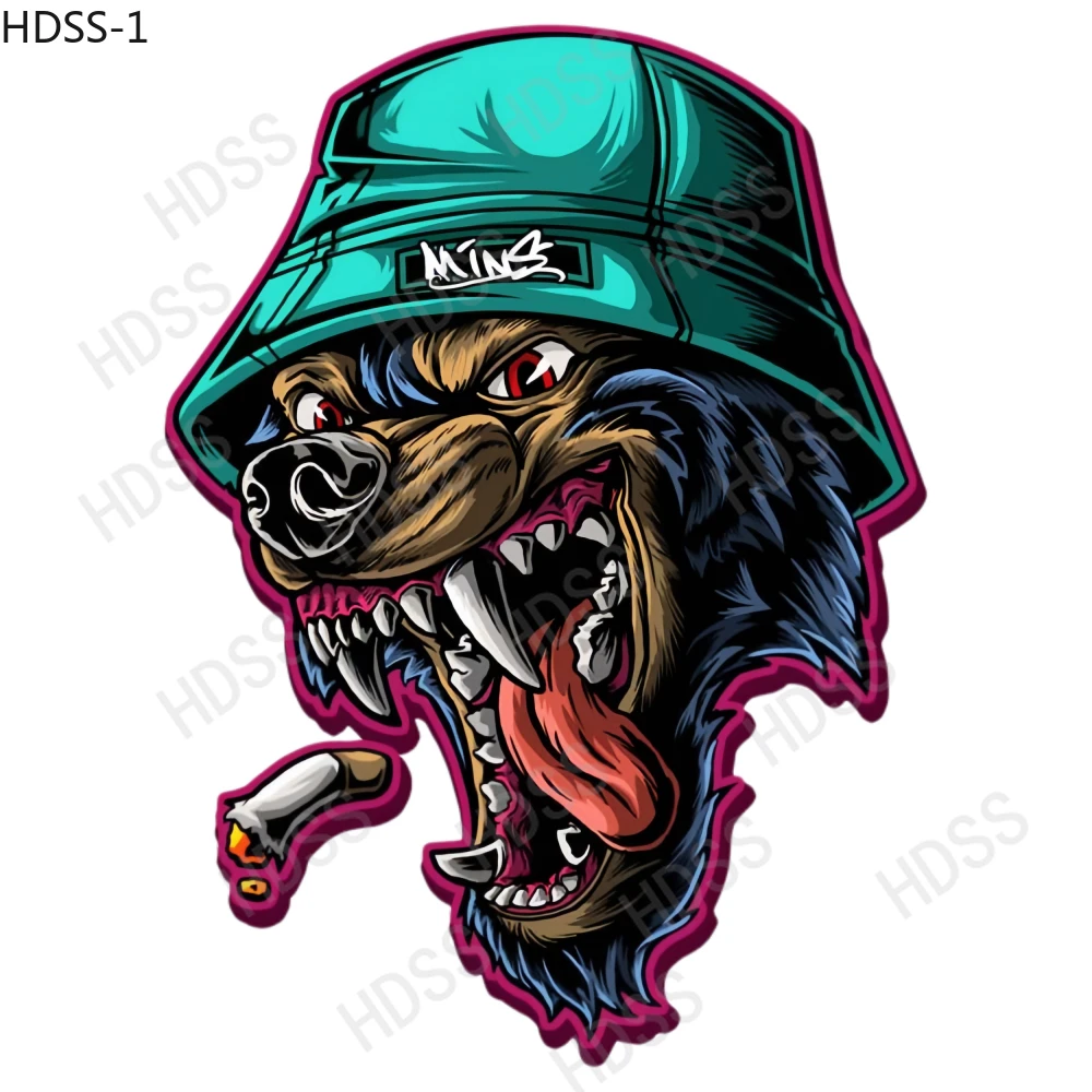 HDSS-Muscle Bulldog наклейки персонализированные автомобильные царапины декоративные