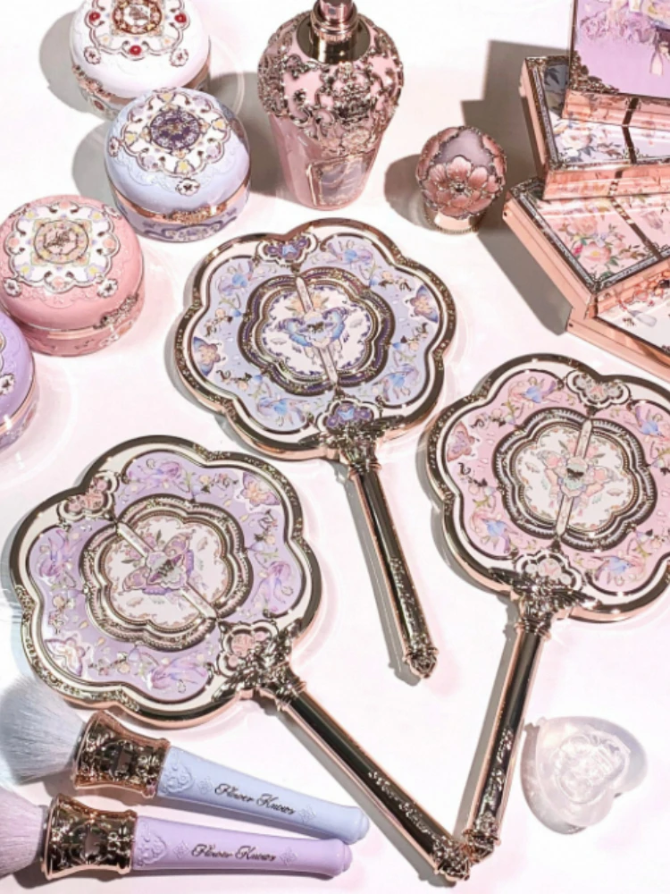 Цветок знает бабочки облако воротник коллекция ручное зеркало для макияжа