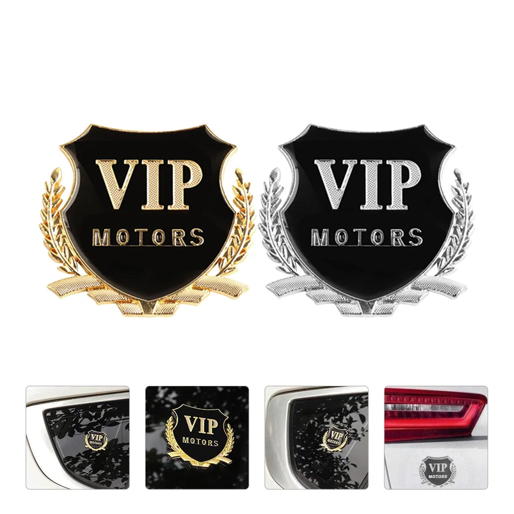 

Metal Vip Side Label Car Window Logo Sticker Body Auto Decor Door Decal Badge Signs Stickers