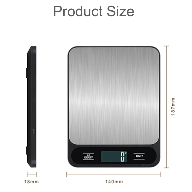 Кухонные весы для пищевых продуктов цифровые грамы и унции похудения выпечки