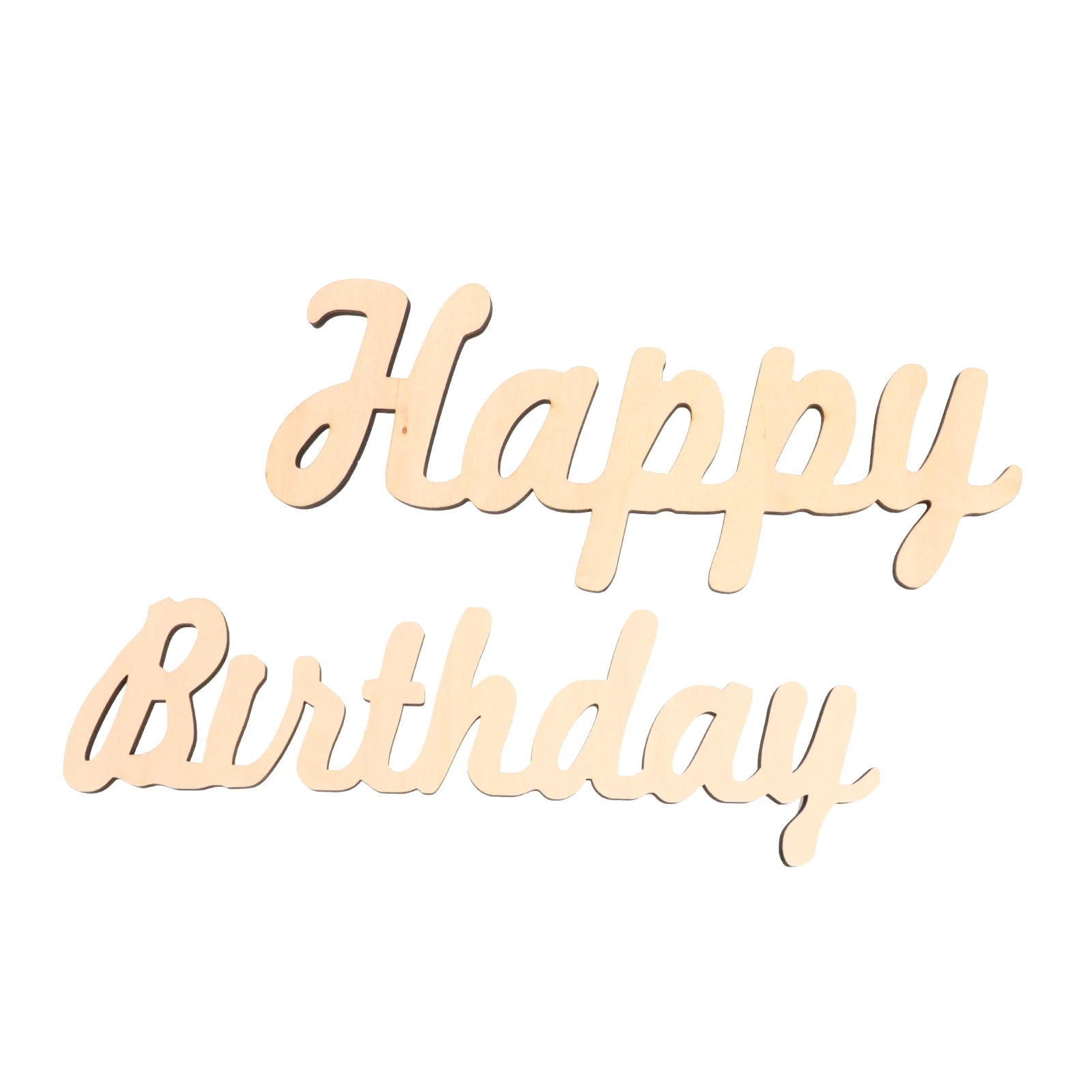 

Birthday Wall Wooden Wood Sign Happy Cutout Words Decor Sticker Unfinished Letter Cut Out Letters Hanging Decal