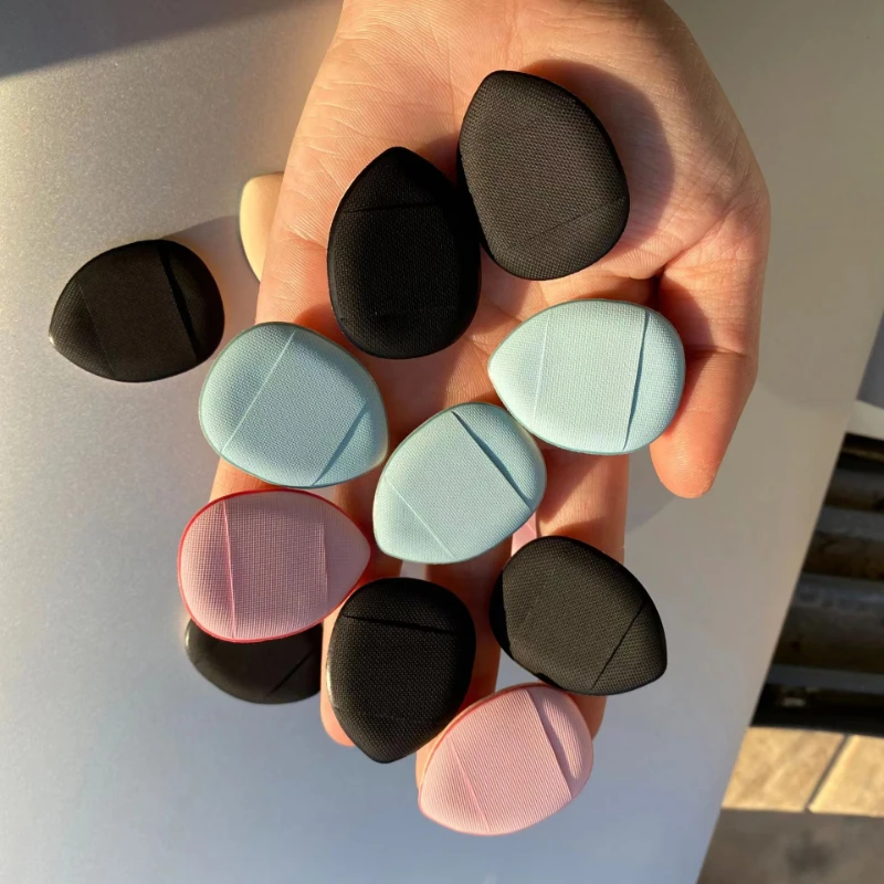 6 шт./компл. мини-губка в форме пальца губка для основы блендер макияжа под глазами