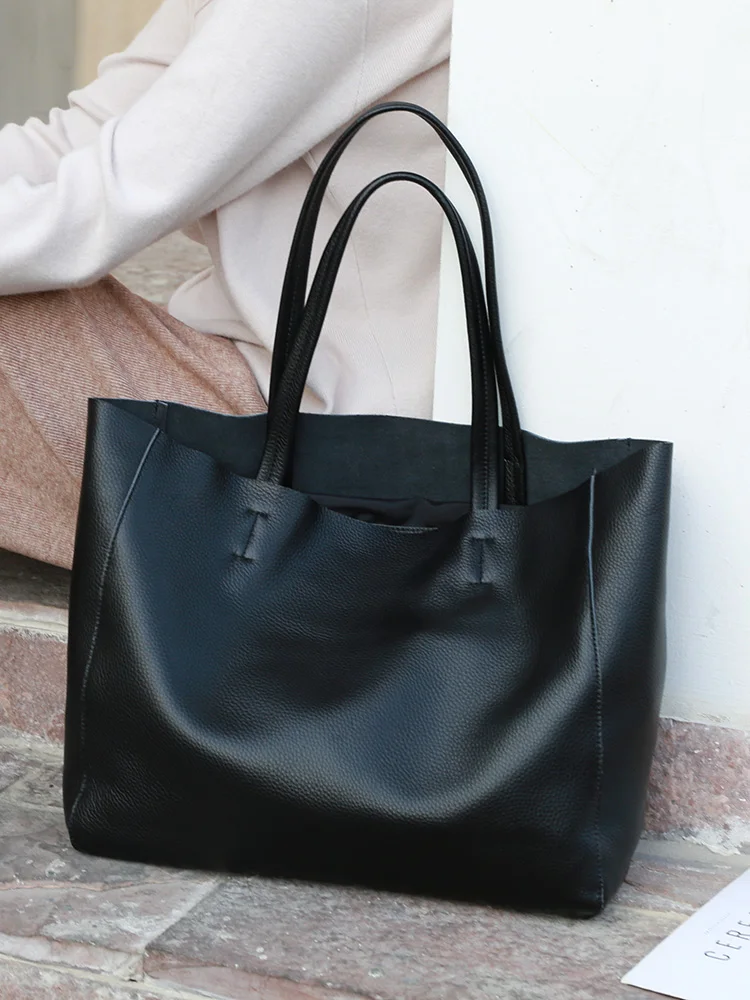 Женская вместительная сумка-тоут для работы роскошная сумка из натуральной кожи