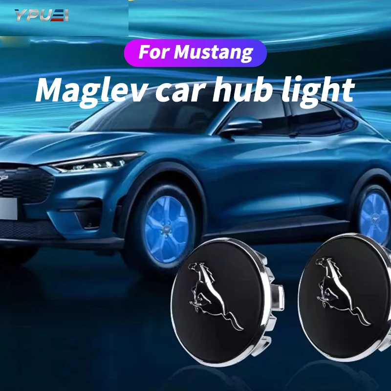 

Hub Light Car Wheel Caps Light Center Cover Lighting Cap Floating Illumination LED auto For Ford Mustang GT SHELBY Convertible