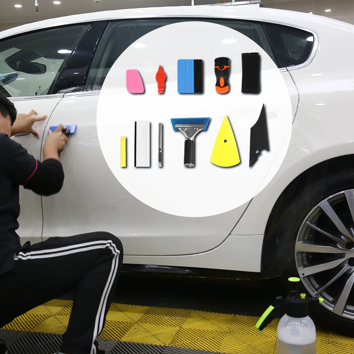 

Felt Car Color Change Film Tool Automotive Tools Squeegee Plastic Vehicle Installation Kit