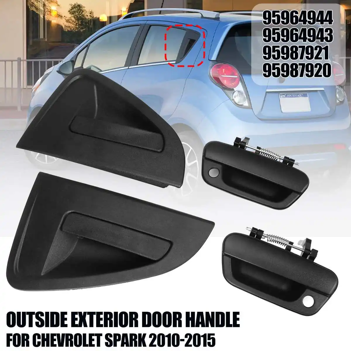 1 шт. наружные дверные ручки 95964944 95964943 95987921 95987920 для Chevrolet Spark 2010-2015 передняя задняя