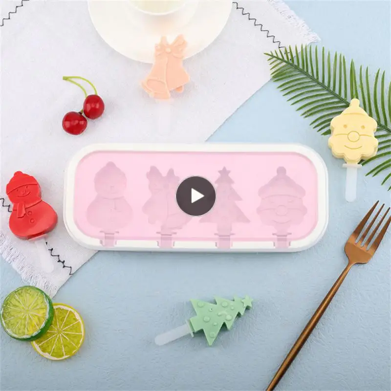 

Self-made Ice Cream Mold Silicone Mold Shape Is Cute More Interesting And Lovely Fruit Popsicle Manufacturing Not Easy To Deform