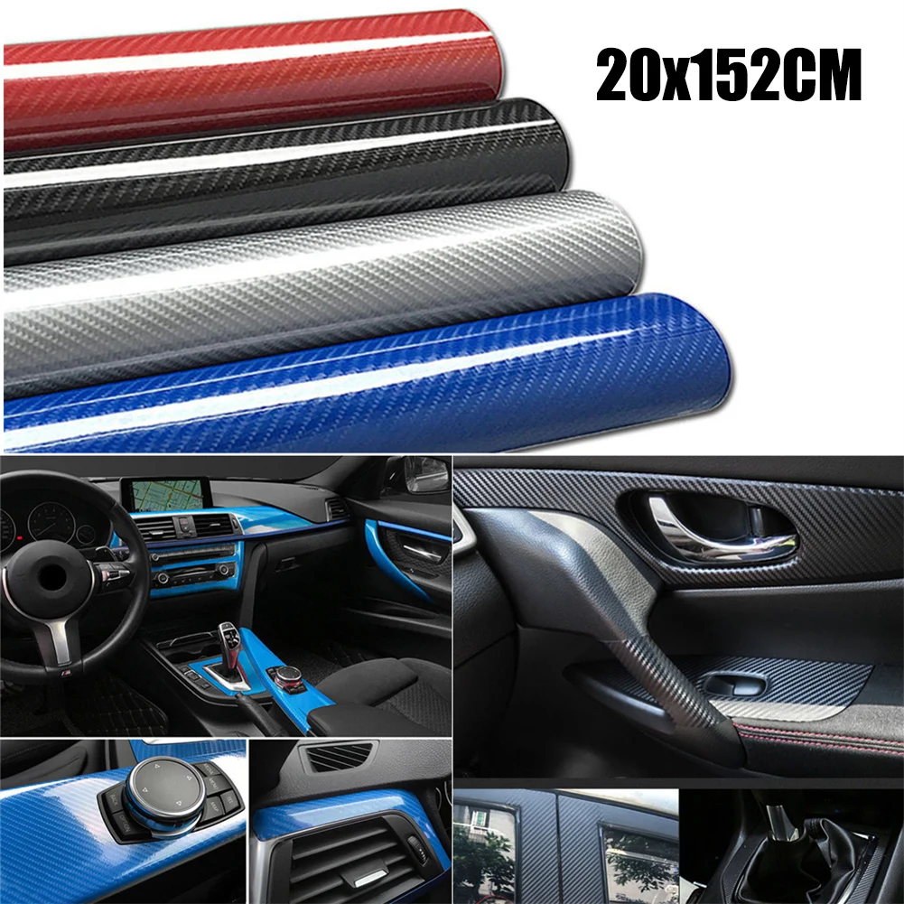 7D углеродное волокно виниловая сменная пленка ультра Глянцевая Виниловая для