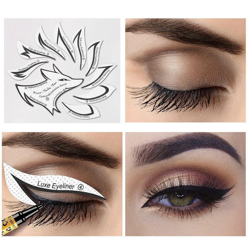 многофункциональный шаблон для макияжа глаз тени век подводка трафарет